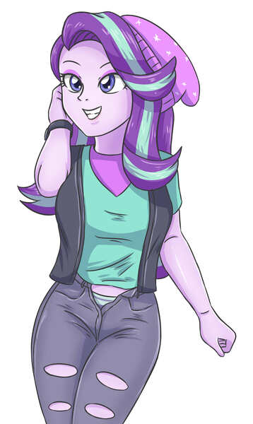 2218892 - safe, artist:azaleasdolls, artist:user15432, character:starlight  glimmer, species:human, my little pony:equestria girls, barely eqg related,  clothing, crossover, disney, disney style, element of justice, fairy, fairy  wings, fairyized, flower