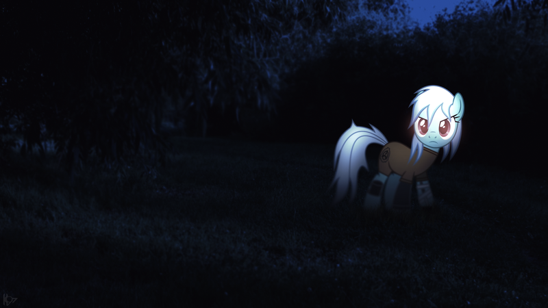 Size: 1920x1080 | Tagged: safe, artist:karl97, artist:radiationalpha, derpibooru import, edit, ponified, pony, scp, scp foundation, solo, wallpaper, wallpaper edit