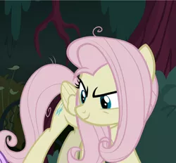 Size: 1010x938 | Tagged: safe, derpibooru import, screencap, mean fluttershy, pony, the mean 6, clone, cropped, evil grin, female, grin, smiling, solo focus