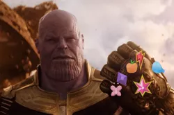 Size: 880x586 | Tagged: avengers: infinity war, cutie mark, derpibooru import, edit, element of generosity, element of honesty, element of kindness, element of laughter, element of loyalty, element of magic, elements of harmony, infinity gauntlet, safe, thanos