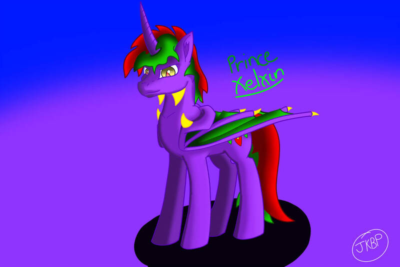 Size: 1024x683 | Tagged: safe, artist:blueberrykamquat, derpibooru import, oc, alicorn, dracony, dragon, hybrid, pony, celtasia, fiction, prince, simple background