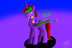 Size: 1024x683 | Tagged: safe, artist:blueberrykamquat, derpibooru import, oc, alicorn, dracony, dragon, hybrid, pony, celtasia, fiction, prince, simple background