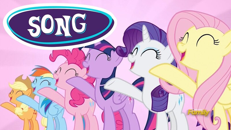 Size: 1280x720 | Tagged: safe, derpibooru import, screencap, applejack, fluttershy, pinkie pie, rainbow dash, rarity, twilight sparkle, twilight sparkle (alicorn), alicorn, pony, fame and misfortune, flawless, mane six, singing, song, youtube thumbnail