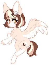 Size: 880x1166 | Tagged: safe, artist:dusty-onyx, derpibooru import, oc, oc:baby bear, unofficial characters only, pegasus, pony, chibi, female, mare, simple background, solo, transparent background, two toned wings, wings