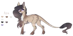 Size: 1230x604 | Tagged: safe, artist:lunawolf28, derpibooru import, oc, oc:aya, earth pony, pony, female, mare, reference sheet, simple background, solo, transparent background