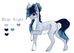 Size: 840x601 | Tagged: safe, artist:lunawolf28, derpibooru import, oc, oc:blue night, earth pony, pony, female, mare, reference sheet, simple background, solo, transparent background