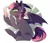 Size: 2000x1705 | Tagged: safe, artist:dino_horse, deleted from derpibooru, derpibooru import, oc, oc:quill, unofficial characters only, bat pony, pony, blush sticker, blushing, chest fluff, commission, cute, ear fluff, elbow fluff, female, hoof hold, image, mare, png, quill, simple background, sitting, solo, spread wings, thinking, white background, wings