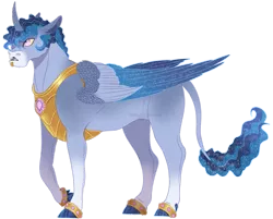 Size: 1065x855 | Tagged: alicorn, artist:bijutsuyoukai, derpibooru import, hybrid, male, oc, offspring, parent:iron will, parent:princess celestia, safe, simple background, solo, transparent background