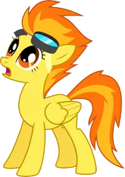 Size: 6000x8460 | Tagged: safe, alternate version, artist:chainchomp2, derpibooru import, spitfire, pegasus, pony, the best night ever, absurd resolution, female, goggles, looking up, mare, open mouth, simple background, solo, transparent background, vector