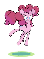 Size: 1280x1707 | Tagged: safe, artist:turtlefarminguy, derpibooru import, pinkie pie, earth pony, pony, cute, female, jumping, mare, simple background, smiling, transparent background