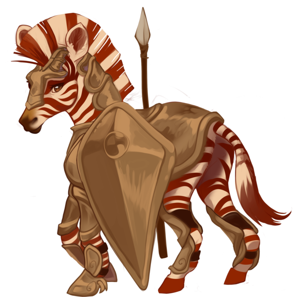 Size: 2408x2408 | Tagged: armor, artist:sitaart, derpibooru import, dungeons and dragons, guard, oc, pen and paper rpg, ponyfinder, rpg, safe, solo, spear, weapon, zebra, zebra oc