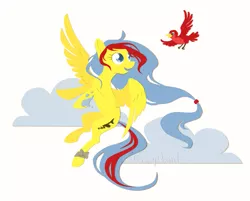 Size: 3217x2581 | Tagged: safe, artist:graypaint, derpibooru import, oc, oc:dry pastelle, bird, pegasus, pony, craft, papercraft, simple background