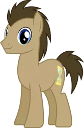 Size: 726x1101 | Tagged: safe, artist:chainchomp2, derpibooru import, doctor whooves, time turner, earth pony, pony, background pony, male, simple background, smiling, solo, stallion, transparent background, vector