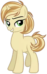 Size: 385x606 | Tagged: safe, artist:otakuchicky1, derpibooru import, oc, pony, unicorn, female, mare, offspring, parent:feather bangs, parent:sweet biscuit, simple background, solo, transparent background