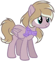 Size: 407x448 | Tagged: safe, artist:otakuchicky1, derpibooru import, oc, pegasus, pony, female, mare, offspring, parent:feather bangs, parent:fond feather, simple background, solo, transparent background