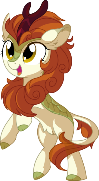 Size: 4761x8688 | Tagged: absurd resolution, artist:aureai-sketches, artist:cyanlightning, autumn blaze, awwtumn blaze, bipedal, cute, derpibooru import, ear fluff, female, happy, kirin, mare, open mouth, safe, simple background, sitting, solo, sounds of silence, standing, .svg available, transparent background, vector