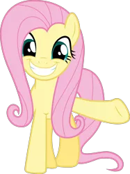 Size: 2449x3270 | Tagged: safe, artist:tomfraggle, derpibooru import, fluttershy, pegasus, pony, female, looking at you, mare, raised hoof, simple background, smile and wave, smiling, solo, transparent background, vector, waving