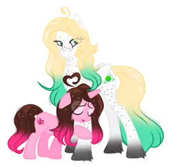 Size: 1024x1004 | Tagged: safe, artist:nini-the-kitten, derpibooru import, oc, oc:nicole, oc:uranium decay, ponified, unofficial characters only, object pony, original species, pegasus, pony, unicorn, element pony, simple background, transparent background