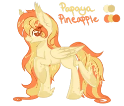 Size: 2645x2267 | Tagged: safe, artist:blocksy-art, derpibooru import, oc, oc:papaya pineapple, pegasus, pony, female, mare, solo