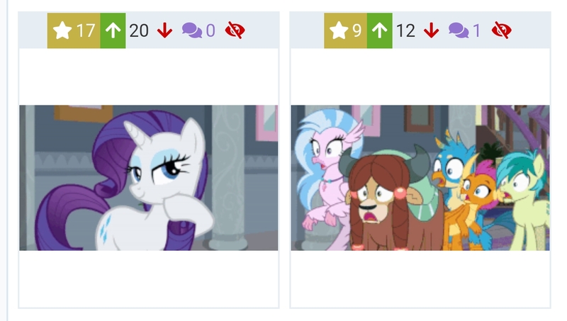 Size: 1403x794 | Tagged: derpibooru, derpibooru import, gallus, juxtaposition, meta, ocellus, rarity, safe, sandbar, school daze, screencap, silverstream, smolder, student six, yona