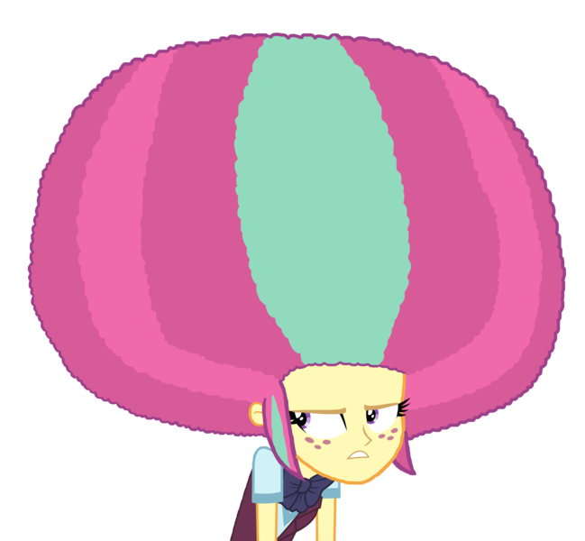 Size: 5820x5380 | Tagged: safe, artist:bigpurplemuppet99, artist:luckreza8, derpibooru import, sour sweet, equestria girls, friendship games, absurd resolution, afro, alternate hairstyle, solo