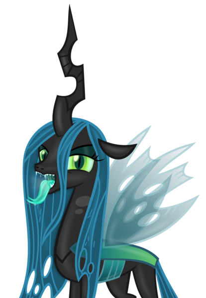 Size: 8450x12239 | Tagged: safe, artist:emu34b, derpibooru import, queen chrysalis, changeling, changeling queen, .svg available, absurd resolution, breath, drool, female, mawshot, open mouth, sharp teeth, simple background, solo, teeth, tongue out, transparent background, vector