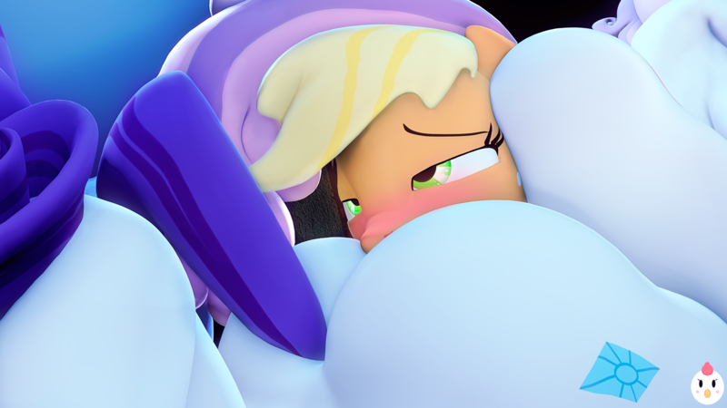 Size: 1920x1080 | Tagged: questionable, artist:hentype, derpibooru import, applejack, rarity, sweetie belle, anthro, earth pony, unicorn, 3d, ahegao, analingus, analingus on female, ass, assisted sex, blushing, butt, faceless female, female, lesbian, offscreen character, open mouth, oral, plot sandwich, rarijack, sex, shipping, smothering, source filmmaker, sweetiejack, tail, tongue out