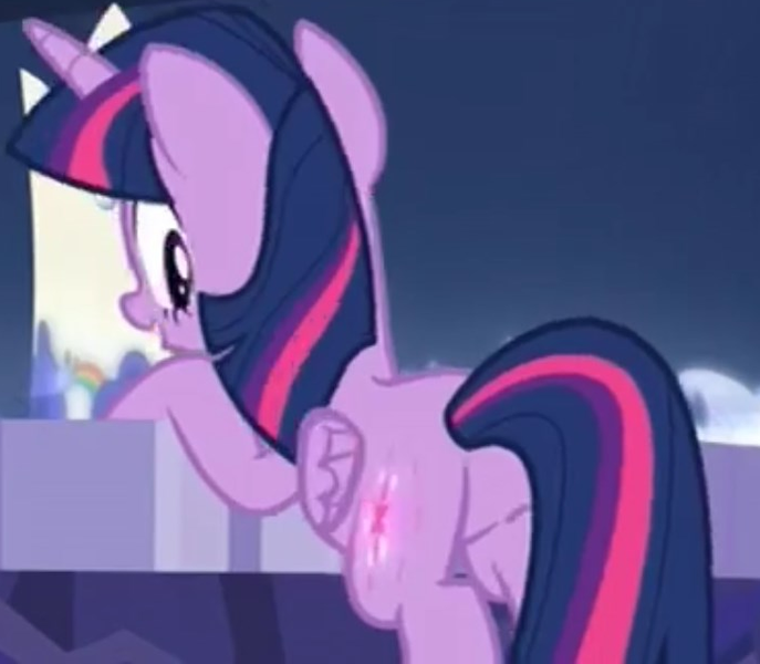 Size: 694x606 | Tagged: safe, derpibooru import, screencap, twilight sparkle, twilight sparkle (alicorn), alicorn, pony, a matter of principals, booty call, butt, female, glowing cutie mark, hooves on the table, looking at you, mare, out of context, plot, twibutt