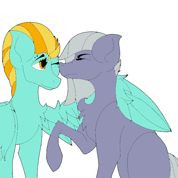 Size: 600x600 | Tagged: safe, artist:foxytthepiratefoxgir, artist:icey-wicey-1517, color edit, derpibooru import, edit, lightning dust, limestone pie, earth pony, pegasus, pony, chest fluff, collaboration, colored, eyebrow piercing, eyes closed, female, hooves, hug, lesbian, limedust, mare, missing cutie mark, one eye closed, piercing, raised hoof, scrunchy face, shipping, simple background, transparent background, winghug, wink