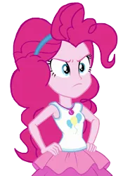 Size: 897x1214 | Tagged: safe, artist:ktd1993, derpibooru import, edit, edited screencap, screencap, pinkie pie, equestria girls, equestria girls series, rollercoaster of friendship, background removed, female, geode of sugar bombs, hand on hip, magical geodes, not a vector, simple background, solo, transparent background