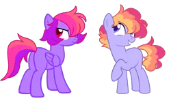 Size: 1849x1091 | Tagged: safe, artist:unicorn-mutual, derpibooru import, oc, unofficial characters only, earth pony, pegasus, pony, female, magical lesbian spawn, mare, offspring, parent:pinkie pie, parent:rainbow dash, parent:twilight sparkle, parents:pinkiedash, parents:twidash, simple background, transparent background