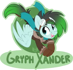 Size: 1024x979 | Tagged: safe, artist:kellythedrawinguni, derpibooru import, oc, oc:gryph xander, pegasus, pony, bomber jacket, clothes, goggles, jacket, male, solo, stallion