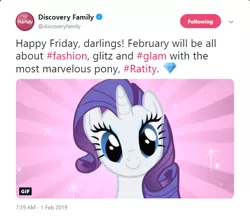 Size: 640x552 | Tagged: darling, derpibooru import, discovery family, epic fail, fail, meta, misspelling, rarity, ratity, safe, twitter, wtf, you had one job