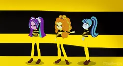 Size: 1351x723 | Tagged: safe, artist:rainbow15s, derpibooru import, adagio dazzle, aria blaze, sonata dusk, equestria girls, dazzling, the daltons, the dazzlings