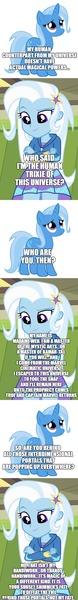 Size: 500x3840 | Tagged: safe, derpibooru import, edit, edited screencap, editor:lord you know who, screencap, trixie, pony, unicorn, comic:the epilogue, equestria girls, equestria girls series, street magic with trixie, spoiler:eqg series (season 2), alternate universe, avengers: endgame, comic, fanfic art, human ponidox, infinity gauntlet, madame web, marvel cinematic universe, screencap comic, self ponidox, sorceress, spring break special, thanos