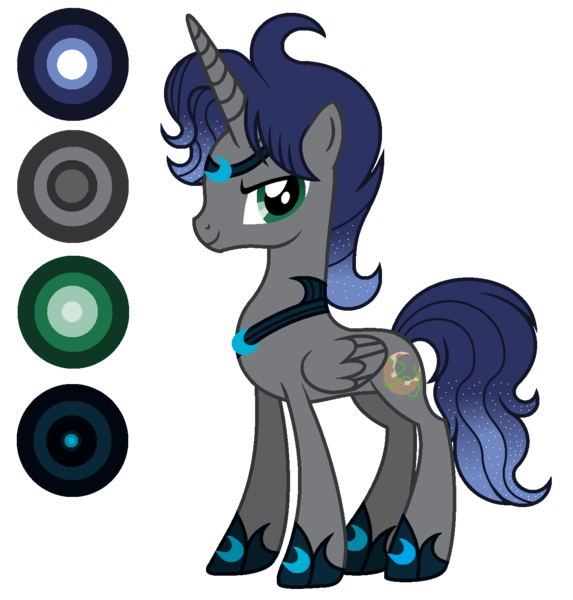 Size: 1296x1356 | Tagged: safe, artist:diamond-chiva, derpibooru import, oc, oc:midnight mystery, alicorn, pony, male, offspring, parent:king sombra, parent:princess luna, parents:lumbra, simple background, solo, stallion, transparent background