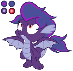 Size: 2832x2764 | Tagged: artist:diamond-chiva, derpibooru import, dragon, female, oc, oc:amethyst, safe, simple background, solo, transparent background