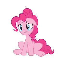 Size: 1041x1080 | Tagged: safe, artist:rudolphvongrobel, derpibooru import, pinkie pie, pony, crying, floppy ears, heartbreak, sad, simple background, transparent background, upset