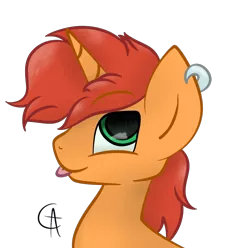 Size: 1022x1015 | Tagged: safe, artist:lux-arume, derpibooru import, oc, oc:flaming arrow, pony, unicorn, male, solo, stallion