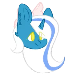 Size: 607x605 | Tagged: safe, derpibooru import, oc, oc:fleurbelle, unofficial characters only, alicorn, pony, adorabelle, adorable face, alicorn oc, bow, cute, female, hair bow, horn, long hair, long mane, mare, ribbon, smiling, wings, yellow eyes