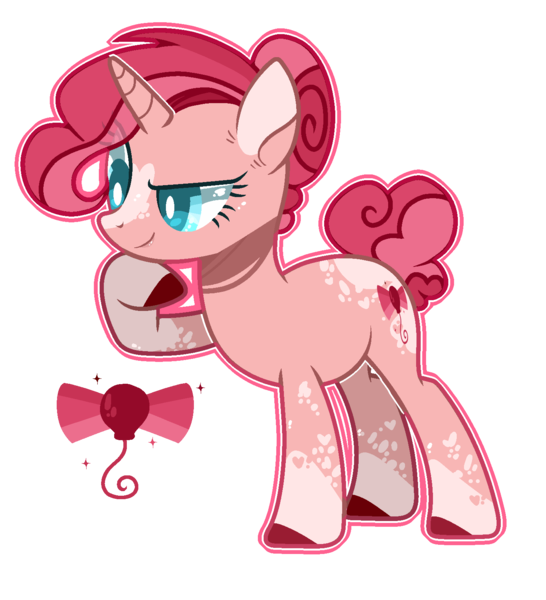 Size: 1425x1565 | Tagged: safe, artist:jxst-alexa, derpibooru import, oc, unofficial characters only, pony, unicorn, female, mare, offspring, parent:pinkie pie, parent:sunburst, parents:pinkieburst, raised hoof, simple background, solo, transparent background