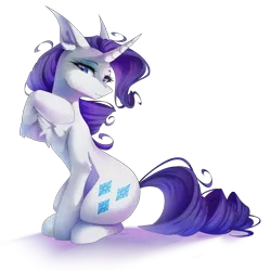 Size: 3126x3132 | Tagged: safe, artist:jun1313, derpibooru import, rarity, pony, unicorn, chest fluff, female, looking at you, mare, simple background, solo, transparent background