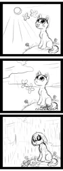 Size: 2000x5402 | Tagged: safe, artist:zobaloba, derpibooru import, oc, butterfly, pony, advertisement, auction, comic, commission, funny, mini comic, nature, rain, sad, sketch, troll, your character here