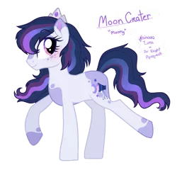 Size: 1331x1277 | Tagged: safe, artist:unoriginai, derpibooru import, oc, oc:moon crater, unofficial characters only, earth pony, pony, cute, name, next generation, offspring, paint horse, parent:pipsqueak, parent:princess luna, parents:lunapip, simple background, teenager, text, transparent background