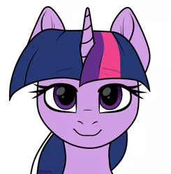 Size: 1638x1674 | Tagged: safe, artist:deltahedgehog, derpibooru import, twilight sparkle, pony, cute, female, looking at you, mare, simple background, smiling, solo, twiabetes, white background