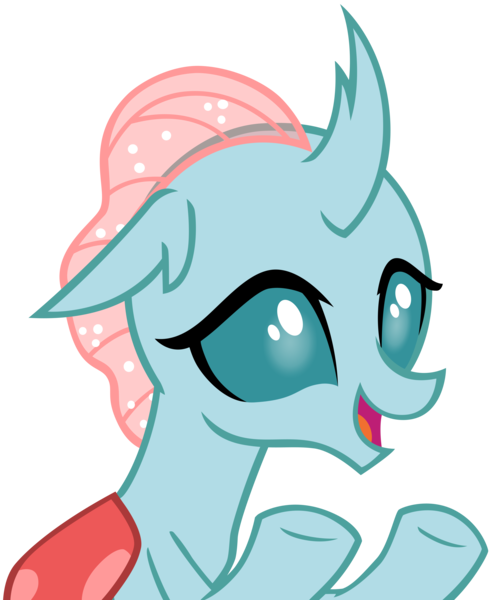 Size: 4114x5039 | Tagged: absurd resolution, a rockhoof and a hard place, artist:andoanimalia, changedling, changeling, cute, cuteling, derpibooru import, diaocelles, female, ocellus, open mouth, safe, simple background, smiling, solo, transparent background, underhoof, vector