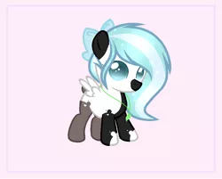 Size: 1160x934 | Tagged: safe, artist:takan0, derpibooru import, oc, bear, panda, panda pony, pegasus, pony, bow, female, filly, hair bow, solo