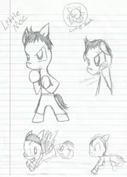 Size: 1428x1980 | Tagged: safe, artist:eeveelutionlova, derpibooru import, ponified, earth pony, pegasus, pony, boxing, doc louis, lined paper, little mac (punch out), nintendo, punch out, sports, traditional art