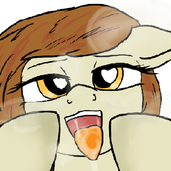 Size: 655x655 | Tagged: suggestive, artist:littlenaughtypony, derpibooru import, oc, oc:plumb honey, unofficial characters only, pony, ahegao, drool, drool string, mawshot, open mouth, tongue out