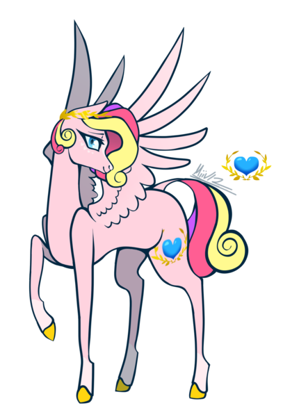 Size: 1029x1518 | Tagged: safe, artist:miiv12, derpibooru import, princess cadance, pegasus, pony, alternate design, female, g5, pegasus cadance, princess cadance (g5), simple background, transparent background